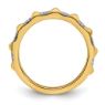 Picture of 14K Yellow Solid Gold Diamond Stackable Ring