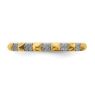 Picture of 14K Yellow Solid Gold Diamond Stackable Ring