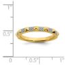 Picture of 14K Yellow Solid Gold Diamond Stackable Ring