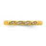 Picture of 14K Yellow Solid Gold Diamond Stackable Ring