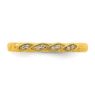 Picture of 14K Yellow Solid Gold Diamond Stackable Ring