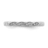 Picture of 14K White Solid Gold Diamond Stackable Ring