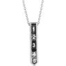 Picture of Family Geometric Necklace Silver 1 to 5 Stones