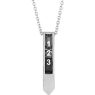 Picture of Family Geometric Necklace Silver 1 to 5 Stones