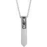 Picture of Family Geometric Necklace Silver 1 to 5 Stones