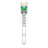 Picture of Silver 1 to 5 Square Stones Mother's Ring Anniversary Band