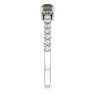 Picture of Silver 1 to 5 Square Stones Mother's Ring Anniversary Band