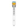 Picture of Gold 1 to 5 Square Stones Mother's Ring Anniversary Band