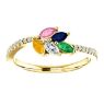 Picture of Gold 1 to 5 Marquise Stones Mother's Ring