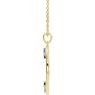 Picture of Gold 1 to 6 Baguette Stones Family Circle Pendant