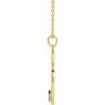 Picture of Gold 1 to 6 Baguette Stones Family Circle Pendant