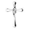 Picture of Cross Silver 1 to 6 Round Stones Mother's Pendant