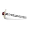 Picture of Silver Ring Round Garnet stone