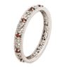 Picture of Sterling Silver Stackable Ring Garnet Birthstones