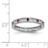 Picture of Sterling Silver Stackable Ring Garnet Birthstones