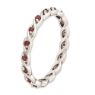 Picture of Sterling Silver Stackable Ring Garnet Birthstones