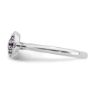 Picture of Silver Ring Round Genuine Amethyst stones