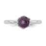 Picture of Silver Ring Briolette Genuine Amethyst stone