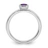 Picture of Silver Ring Oval Amethyst Stone