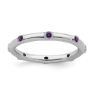 Picture of Silver Ring Amethyst Stones
