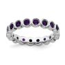 Picture of Silver Ring Amethyst Stones