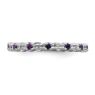 Picture of Silver Ring Amethyst & Diamond Stones