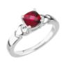 Picture of 14K & Silver 1 Antique Birthstone Ring